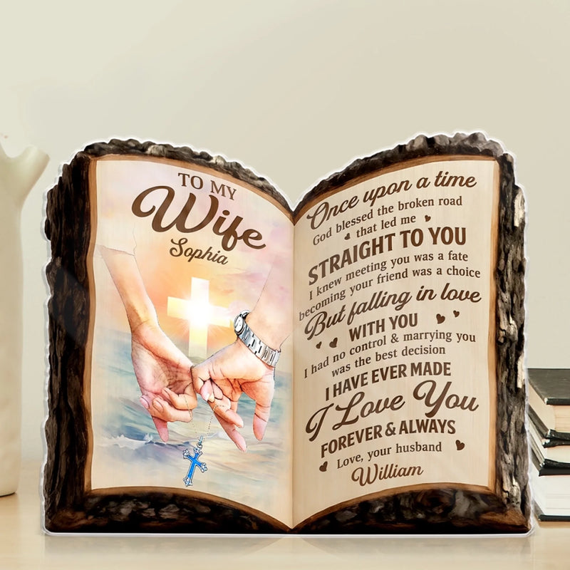 Custom Acrylic Plaque - Personalized Anniversary Wedding Gifts For Husband And Wife, Him And Her - Our Love Story Still My Favorite
