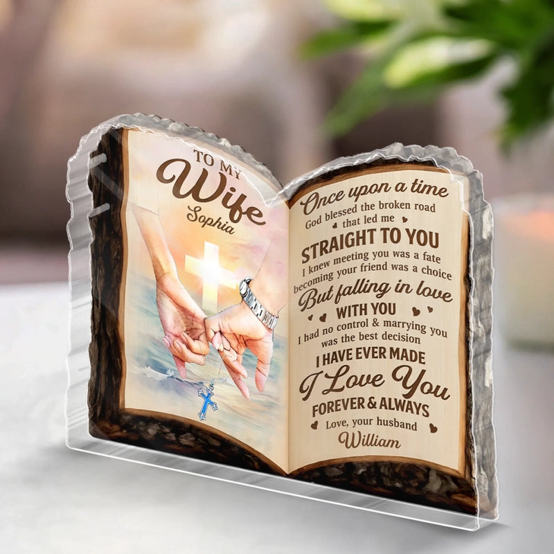 Custom Acrylic Plaque - Personalized Anniversary Wedding Gifts For Husband And Wife, Him And Her - Our Love Story Still My Favorite