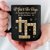 Custom Scrabble Black Mug - Personalized Birthday Gifts For Dog Cat Lovers, Dog Dad And Mom, Cat Owners - The Best Kind Of Chaos
