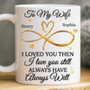 Custom Mug - Personalized Anniversary Wedding Gifts For Husband And Wife, Him And Her - Love You Then, Love You Now