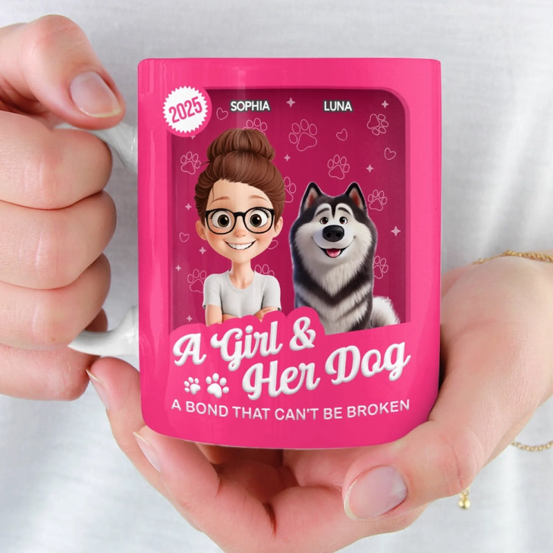 Custom Mug - Personalized Birthday Gifts For Dog Lovers, Dog Dad And Mom - Forever My Little Buddy