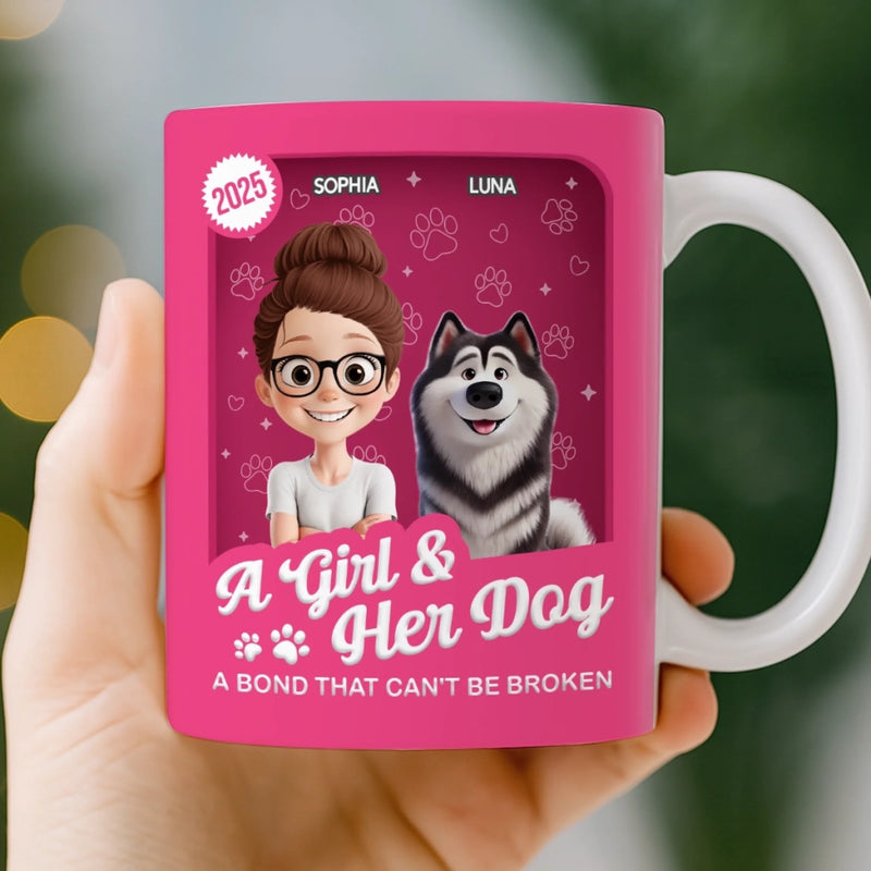 Custom Mug - Personalized Birthday Gifts For Dog Lovers, Dog Dad And Mom - Forever My Little Buddy