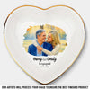 Custom Photo Jewelry Dish - Personalized Anniversary Wedding Gifts For Husband And Wife, Him And Her - Growing Love Through Every Season
