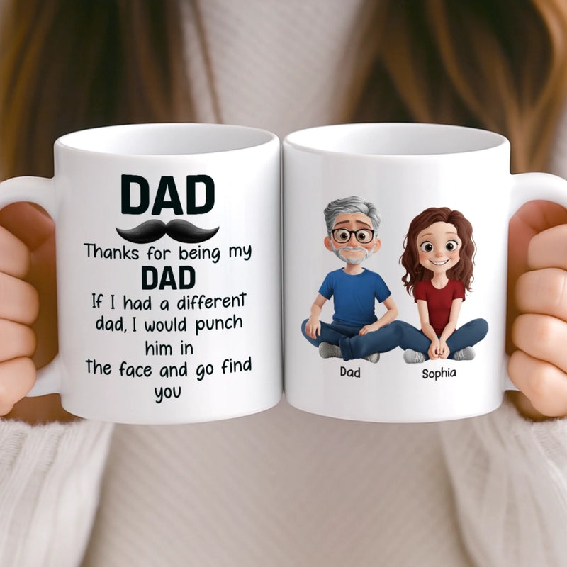 Custom Mug - Personalized Birthday Gifts For Mom, Dad, Daughter, Son - Handle With Love