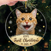 Custom Photo Pawsitively Grateful For The Joy My Pet Brings This Christmas - Dog & Cat Personalized Custom Ornament - Acrylic Custom Shaped - Christmas Gift For Pet Owners, Pet Lovers