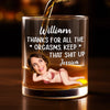 Custom Photo Whiskey Glass - Personalized Anniversary Wedding Gifts For Husband And Wife, Him And Her - Better Together Every Single Day