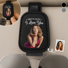 Custom Photo Leather Car Visor - Personalized Anniversary Wedding Gifts For Husband And Wife, Him And Her - Built For Love And Laughter