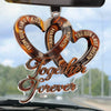 Custom Acrylic Car Ornament - Personalized Anniversary Wedding Gifts For Husband And Wife, Him And Her - Love Feels Easy With You