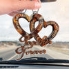 Custom Acrylic Car Ornament - Personalized Anniversary Wedding Gifts For Husband And Wife, Him And Her - Love Feels Easy With You