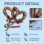 Custom Acrylic Car Ornament - Personalized Anniversary Wedding Gifts For Husband And Wife, Him And Her - Love Feels Easy With You