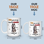 Custom Name Dog Gifts for Dad - Personalized Mug