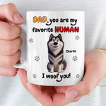 Custom Name Dog Gifts for Dad - Personalized Mug