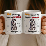 Custom Name Dog Gifts for Dad - Personalized Mug