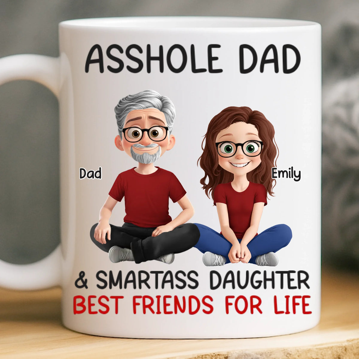 Custom Mug - Personalized Birthday Gifts For Mom, Dad, Daughter, Son - You Make Ordinary Days Golden