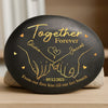 Custom Printed Rock - Personalized Anniversary Wedding Gifts For Husband And Wife, Him And Her - Cheers To Our Story