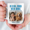 Custom Photo Mug - Personalized Christmas Birthday Gifts For Dog Cat Lovers, Dog Dad And Mom, Cat Owners - Little Girl, Big Love