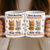 Custom Mug - Personalized Birthday Gifts For Cat Lovers, Cat Mom And Dad - Cats Make Everything Softer