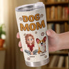 Custom Tumbler - Personalized Birthday Gifts For Dog Cat Lovers, Dog Dad And Mom, Cat Owners - Living My Best Dog Mom Life