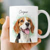 Custom Photo Mug - Personalized Christmas Birthday Gifts For Dog Cat Lovers, Dog Dad And Mom, Cat Owners - My Sunshine Pup