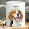Custom Photo Mug - Personalized Christmas Birthday Gifts For Dog Cat Lovers, Dog Dad And Mom, Cat Owners - My Sunshine Pup
