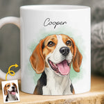 Custom Photo Mug - Personalized Christmas Birthday Gifts For Dog Cat Lovers, Dog Dad And Mom, Cat Owners - My Sunshine Pup