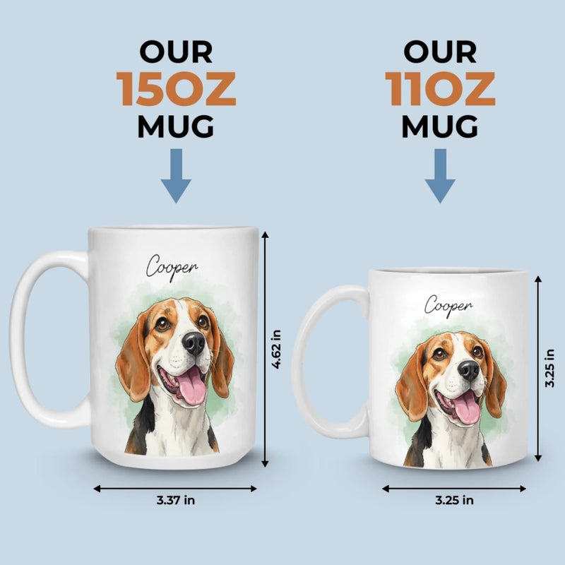 Custom Photo Mug - Personalized Christmas Birthday Gifts For Dog Cat Lovers, Dog Dad And Mom, Cat Owners - My Sunshine Pup