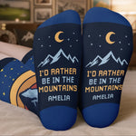 Custom Crew Socks - Personalized Birthday Camping Gifts For Campers - Seek The Journey, Not The Destination