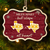 Custom Long Distance Wood Ornament - Personalized Christmas Birthday Gifts For Mom, Dad, Brother, Sister, Kids - Christmas Blessings From Afar