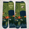 Custom Crew Socks - Personalized Birthday Camping Gifts For Campers - Camp Vibes Only