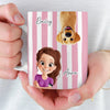 Custom Mug - Personalized Christmas Birthday Gifts For Dog Cat Lovers, Dog Dad And Mom, Cat Owners - Love And Fur Everywhere