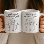Custom Mug - Personalized Birthday Gifts For Dog Cat Lovers, Dog Dad And Mom, Cat Owners - My Pets My Happiness