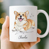 Custom Photo Mug - Personalized Christmas Birthday Gifts For Dog Cat Lovers, Dog Dad And Mom, Cat Owners - Dog Hair Is My Glitter