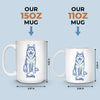 Custom Photo Mug - Personalized Christmas Birthday Gifts For Dog Cat Lovers, Dog Dad And Mom, Cat Owners - Love Begins With A Wet Nose