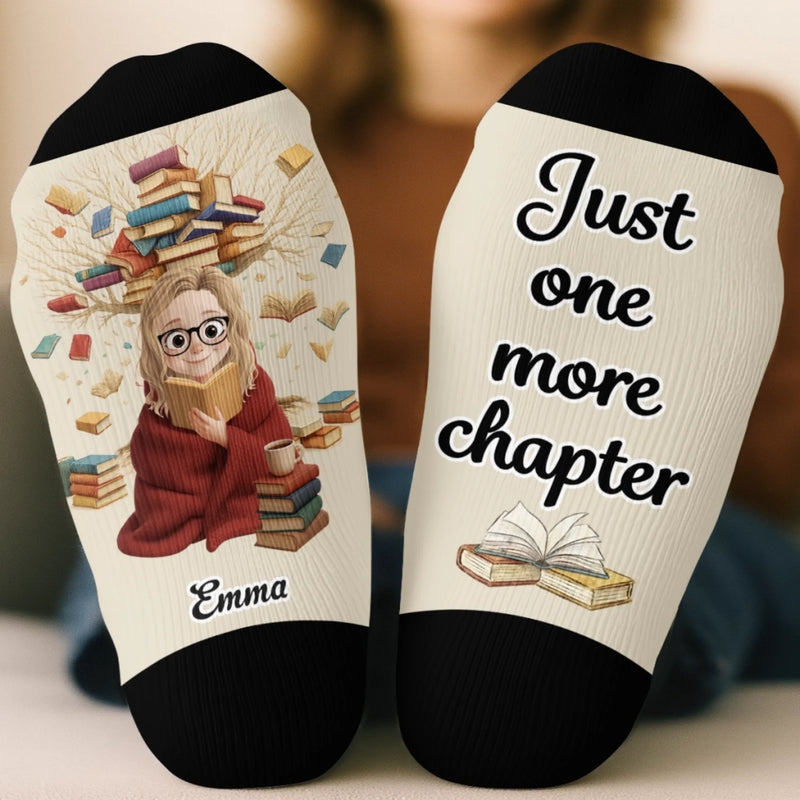Custom Crew Socks - Personalized Bookish Gifts For Book Lovers, Bookworms, Readers - Dreaming In Chapters