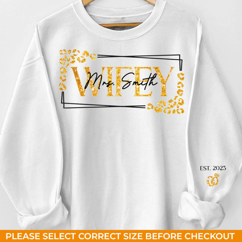 You Belong With Me - Couple Personalized Custom Unisex Sweatshirt With Design On Sleeve - Gift For Husband Wife, Anniversary