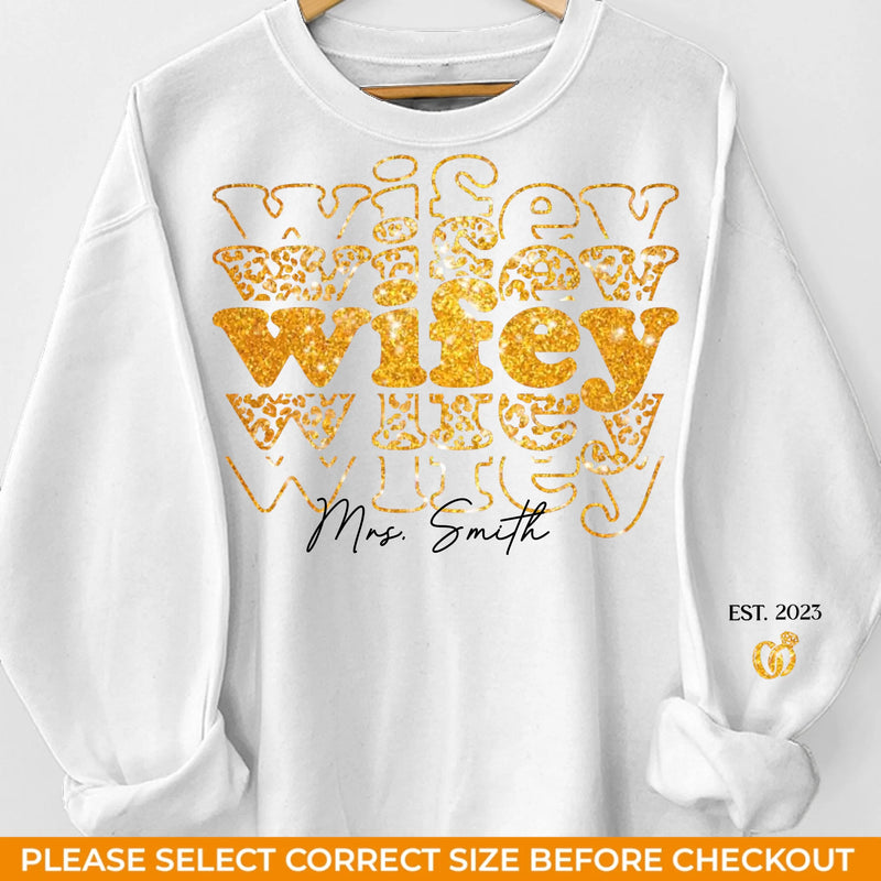 You Are My Sunshine - Couple Personalized Custom Unisex Sweatshirt With Design On Sleeve - Gift For Husband Wife, Anniversary