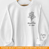 Family Means Nobody Gets Left Behind Or Forgotten - Family Personalized Custom Unisex Sweatshirt With Design On Sleeve - Gift For Family Members