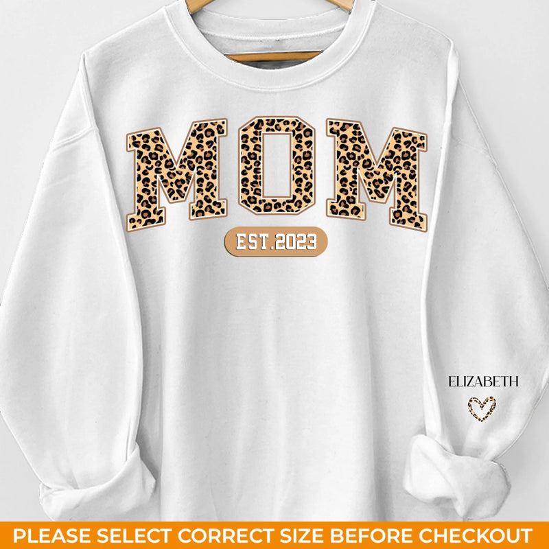 Home Is Wherever Mom Is - Family Personalized Custom Unisex Sweatshirt With Design On Sleeve - Gift For Mom, Grandma
