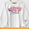 Moms Make Everything Better - Family Personalized Custom Unisex Sweatshirt With Design On Sleeve - Gift For Mom, Grandma