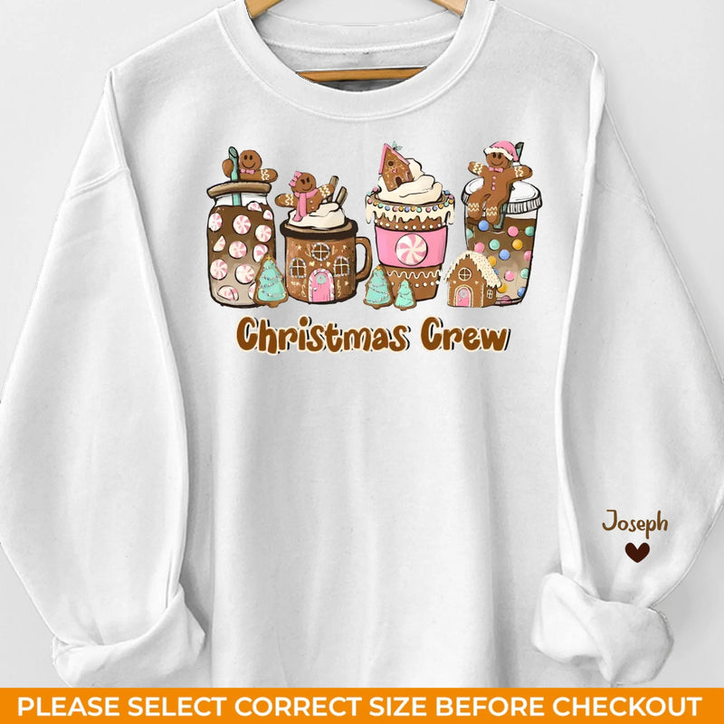 Let's Skip The Presents And Get Right To The Cookies - Family Personalized Custom Unisex Sweatshirt With Design On Sleeve - Christmas Gift For Family Members