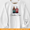 Christmas Adds To The Warmth Of Family Love - Family Personalized Custom Unisex Sweatshirt With Design On Sleeve - Christmas Gift For Family Members