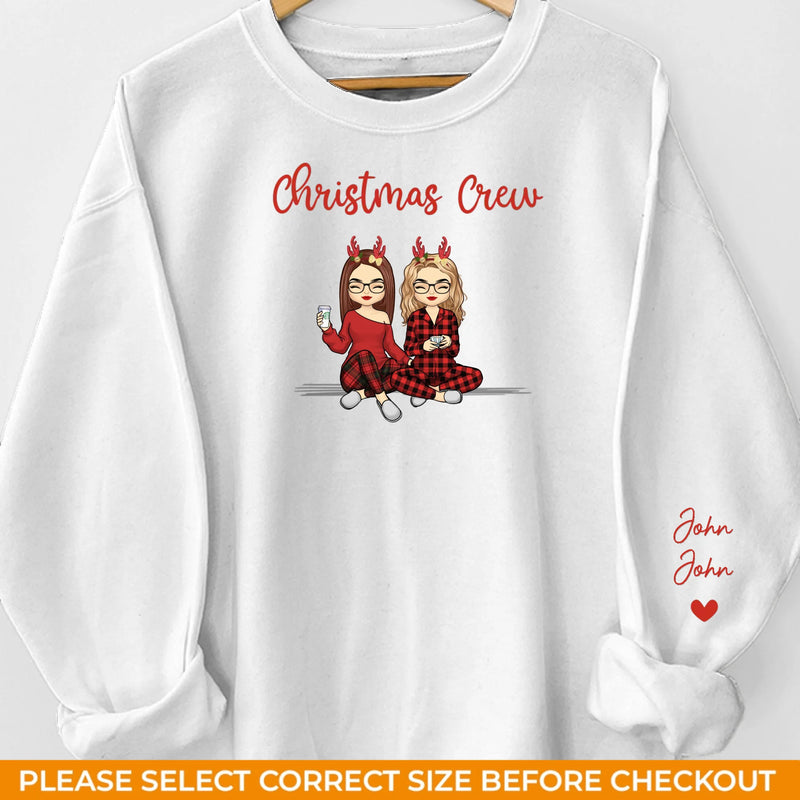 Christmas Is All About Making Memories With Those We Love - Family Personalized Custom Unisex Sweatshirt With Design On Sleeve - Christmas Gift For Family Members
