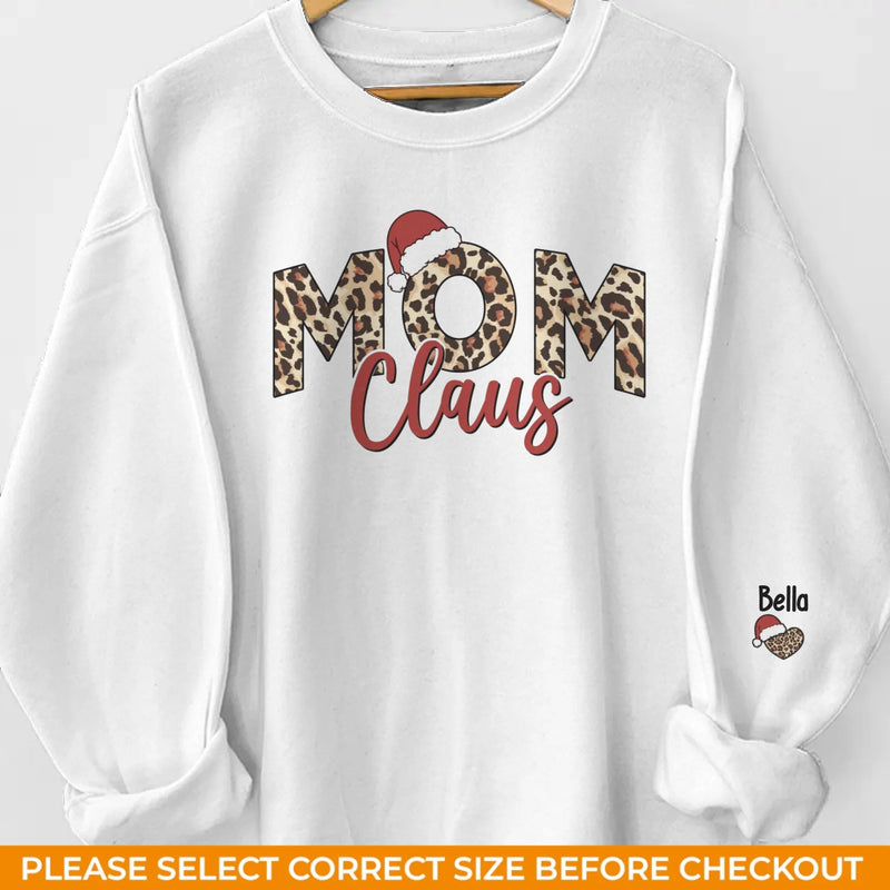 Mothers Paint The Colors Of Our World - Family Personalized Custom Unisex Sweatshirt With Design On Sleeve - Christmas Gift For Mom, Grandma
