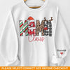 Grandma’s Love Shines Brightest At Christmas		- Family Personalized Custom Unisex Sweatshirt With Design On Sleeve - Christmas Gift For Mom, Grandma