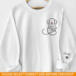 Custom Unisex Sweatshirt, Hoodie With Design On Sleeve -  Personalized Christmas Birthday Gifts For Dog Lovers, Dog Dad And Mom - My Emotional Support Squad