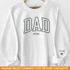 Being A Father Is A Title, But Being A Dad Is A Privilege - Family Personalized Custom Unisex Sweatshirt With Design On Sleeve - Gift For Dad, Grandpa