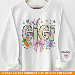 Grandma, The Heart Of Our Family - Family Personalized Custom Unisex Sweatshirt, Hoodie With Design On Sleeve - Gift For Sisters, Granddaughters, Friends
