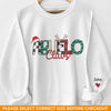 Dad Claus - Family Personalized Custom Unisex Sweatshirt With Design On Sleeve - Christmas Gift For Dad, Grandpa