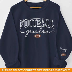Custom Unisex Sweatshirt, Hoodie With Design On Sleeve - Personalized Birthday Sport Gifts For Mom, Grandma, Sports Fans, Sports Lovers - Generations United In Every Game