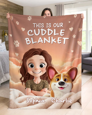 Custom Blanket - Personalized Birthday Gifts For Dog Lovers, Dog Dad And Mom - Snuggles Powered By Paws